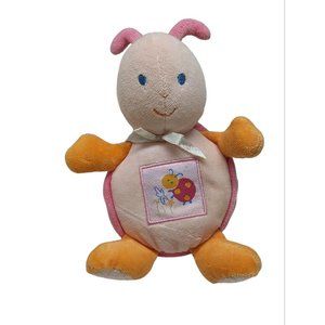 Carters Starters Ladybug Plush Rattle Lets Be Friends Bow Prestige Toy 7"